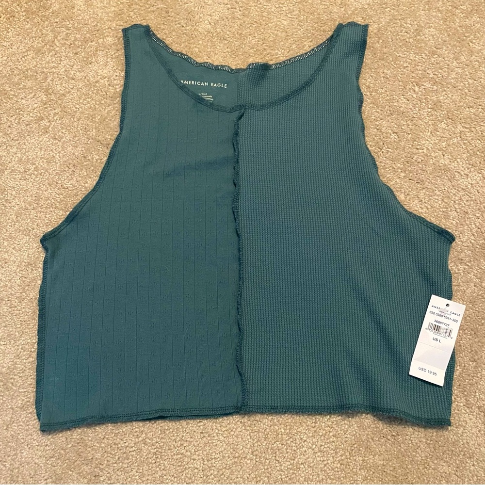 Teal American Eagle tank top